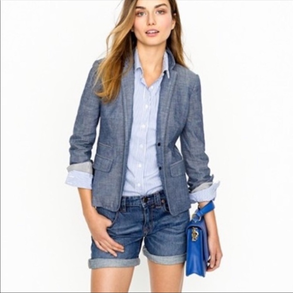 Crew Denim Blazer size 2